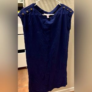 Lilly Pulitzer Navy Boxy T-shirt/Swim Cover Up Dress Size XS